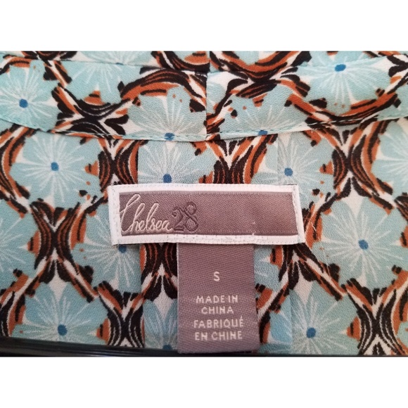 Chelsea28 V Neck Long Sleeve Blouse w/ Neck Ties - Picture 5 of 5